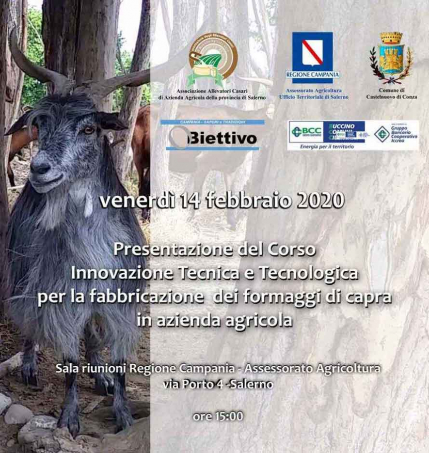 Presentazione del Corso “Innovazione Tecnica e Tecnologica per la fabbricazione dei formaggi di capra in azienda agricola”